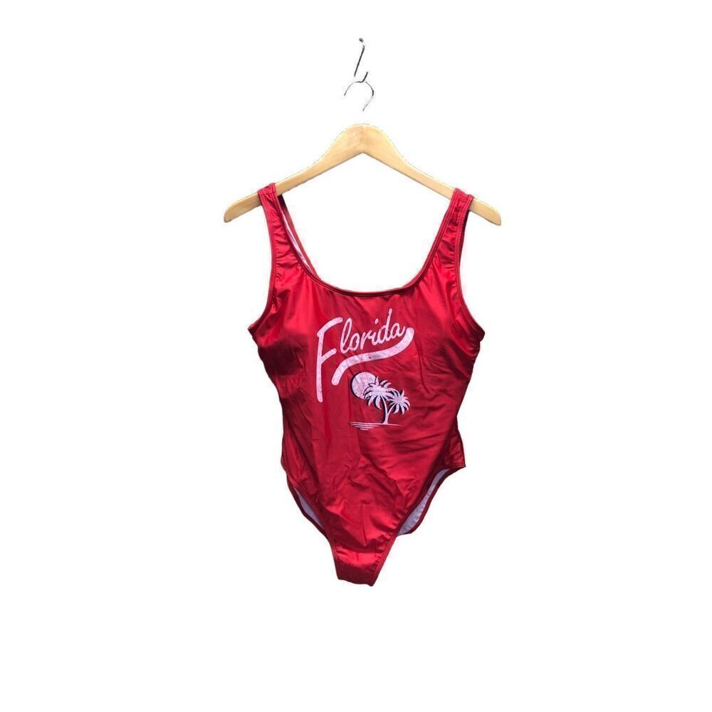 Creative Apparel XL Red FLORIDA One Piece Swim Suit NWT
